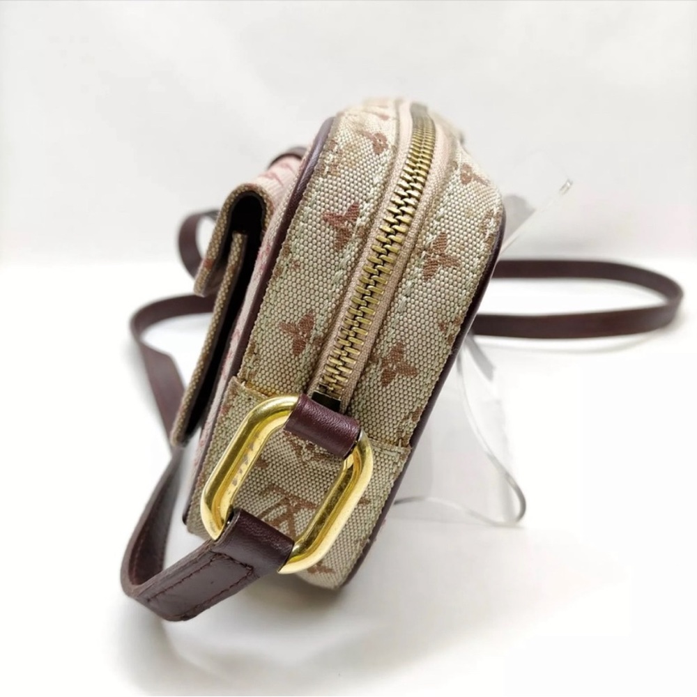 Authentic Louis Vuitton LV Shoulder Bag Juliette Red Monogram Minilin - Picture 11 of 15